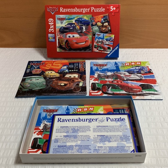 Disney Cars Set of 2 Jigsaw Puzzles by Ravensburger - Picture 5 of 9